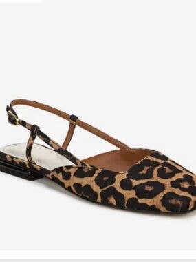 Franco Sarto animal  Print Slingback Flats 9.5
